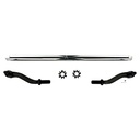 Apex Chassis Heavy Duty JK 2.5 Ton Heavy Duty Tie Rod Assembly in Polished Aluminum. Fits: 07-18 Jeep Wrangler JK JKU Rubicon Sahara Sport