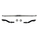 Apex Chassis Heavy Duty 2.5 Ton Tie Rod Assembly in Polished Aluminum Fits: 19-22 Jeep Gladiator JT 18-22 Jeep Wrangler JL/JLU Rubicon Mohave Sahara Sport. Note: This kit fits a Dana 44 axle.