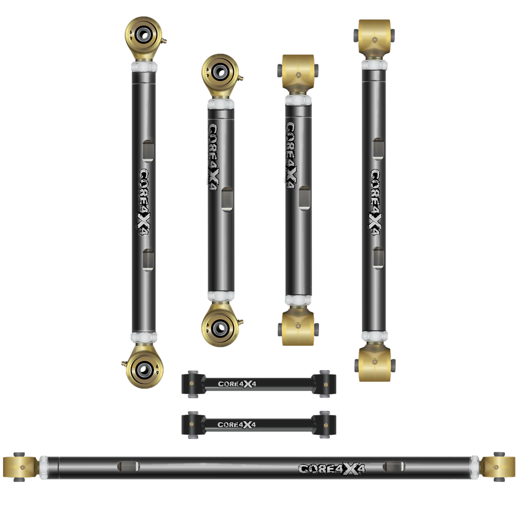 7pc Race Series Rear Control Arm - Track Bar - End Link Kit