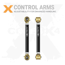 2pc Front Upper Control Arm Set