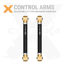 2pc Rear Lower Control Arm Set