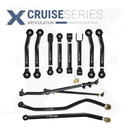 12pc Cruise Series Control Arm - Track Bar - Steering Kit