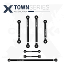 7pc Town Series Rear Control Arm - Track Bar - End Link Kit