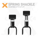 2pc Rear Leaf Spring Shackles