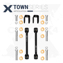 TOWN SERIES FRONT SWAY BAR END LINKS COMPATIBLE WITH Dodge Ram 3500 2010 - 2012